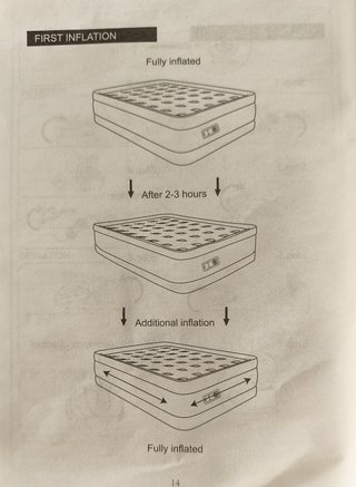 Colchón hinchable doble con inflador integrado