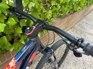 Bicicleta Montaña Rockrider Azul/Naranja
