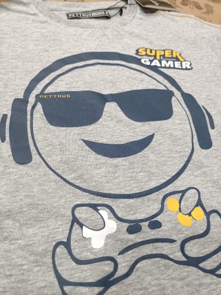 Pijama corto verano Gamer. Pettrus. Talla 8 años