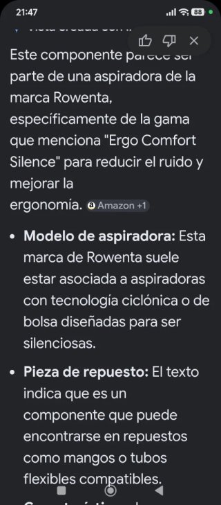 Manguito aspiradora Rowenta ERGO CONFORT