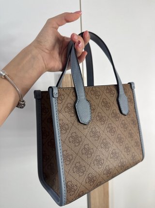 Borsa Guess marrone e blu