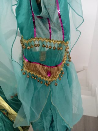 Disfraz de princesa oriental talla única talla 10.