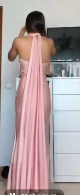 OPORTUNIDAD!!! Vestido largo rosa para Graduación