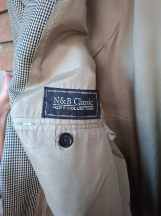 Americana hombre Zara cuadro fino Príncipe Gales.