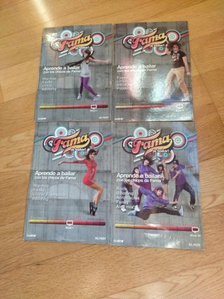 Lote 4 DVDs Fama Aprende a Bailar