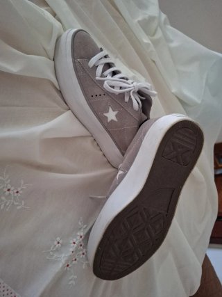 Converse One Star Plataforma Gris