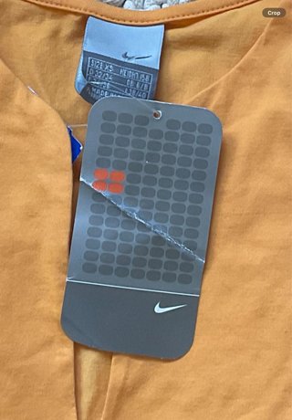 Top Deportivo Nike color mandarina talla xs Nuevo