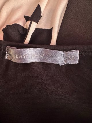 Vestido largo negro y blanco Easy Wear
