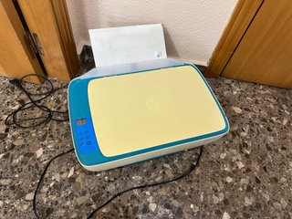 Stampante multifunzione HP Beige e Blu