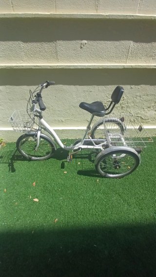 Triciclo Monty con 2 cestas