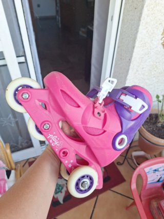 Patines Oxelo Play 3 Rosa Niña Talla Ajustable