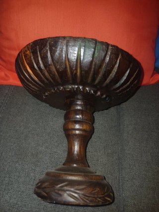 Bandeja de madera balinesa.Bandeja con cuerda