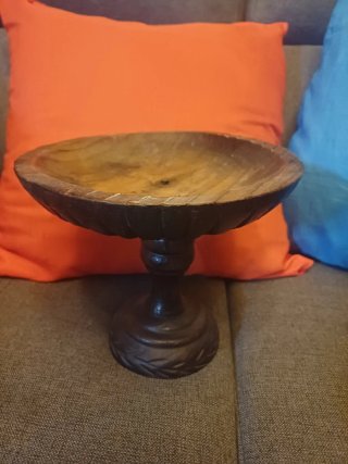 Bandeja de madera balinesa.Bandeja con cuerda