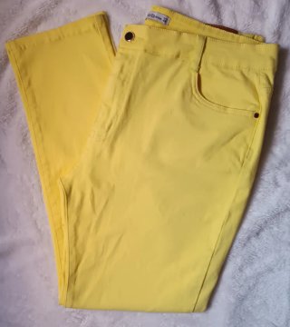 Pantalón Festa Denim Talla 48 Amarillo
