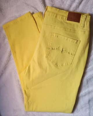 Pantalón Festa Denim Talla 48 Amarillo