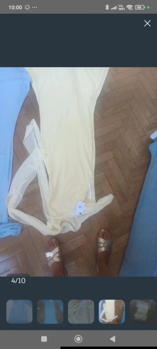 Vestido de fiesta/invitada amarillo