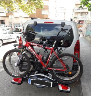 Portabicicletas Thule para 2 bicis