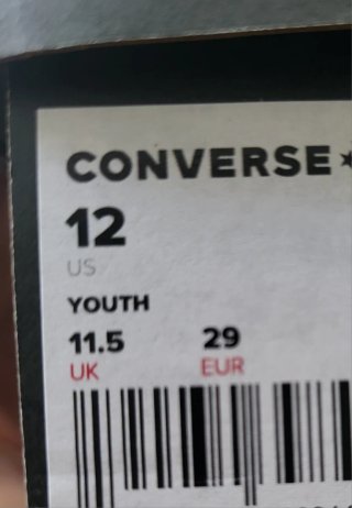 Zapatillas Converse niño/a Talla 29