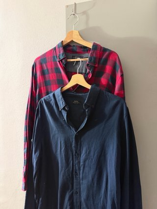Set 2 Camicie Uomo Pull&Bear Taglia M