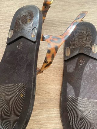 Sandalias Enfasis leopardo y yute