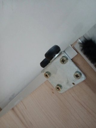2 Puertas correderas armario madera y metal