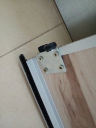 2 Puertas correderas armario madera y metal