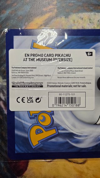Promo pikachu Van Gogh!! Natural Museum 2026