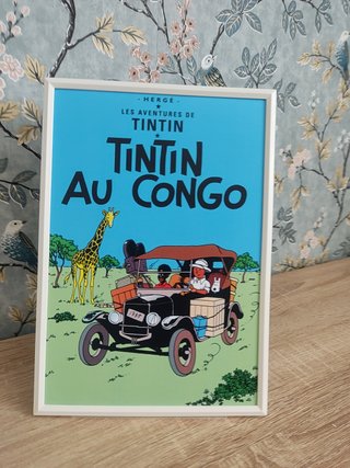 Posters Tintín - Lámina Decorativa 20x30 con marco