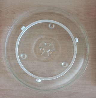 Plato y soporte microondas