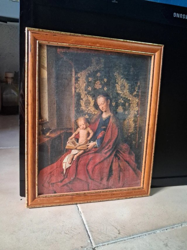 Virgen de Lucca - Pintura Marco Dorado