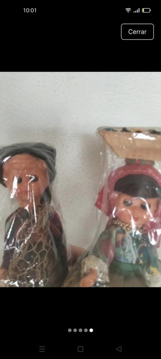 Pareja Muñecos Antiguos Portugueses