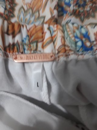 Mono corto estampado blanco