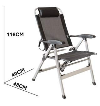 Sillón Playa y Jardín Aluminio 5 Posiciones NUEVA