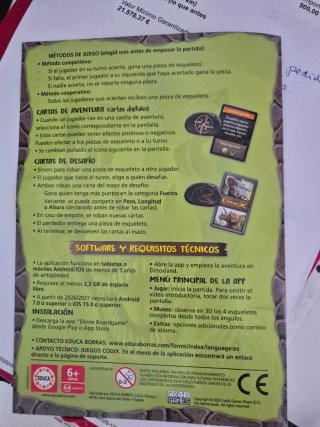 Juego de mesa Dinox Educa