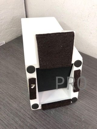 Supporto per coltelli da cucina in bambù, 25x11x17 cm, bianco