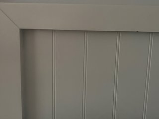 Cabecero de madera blanco