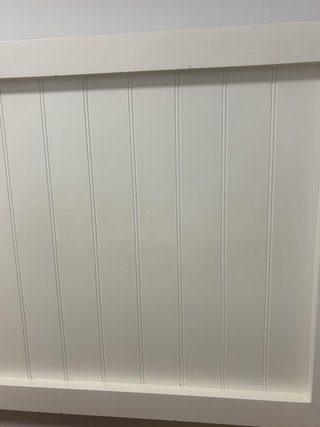 Cabecero de madera blanco