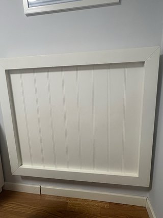 Cabecero de madera blanco