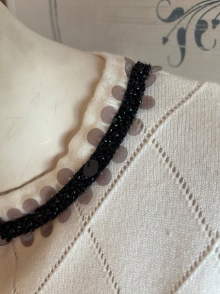 Chaqueta cardigan Estudio Eleven cuello joya