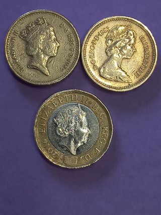 Monedas de 1 Libra Esterlina