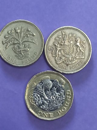 Monedas de 1 Libra Esterlina