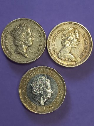 Monedas de 1 Libra Esterlina