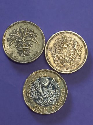 Monedas de 1 Libra Esterlina