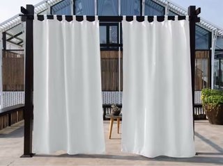 Cortinas de exterior blancas