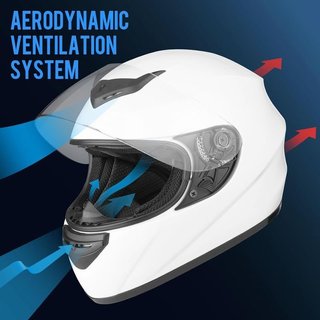 Casco Integral Moto L Blanco NUEVO