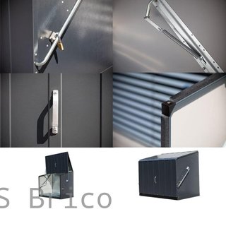 Baúl Arcón Metálico Antracita - 138x89x113 cm - Trimetals