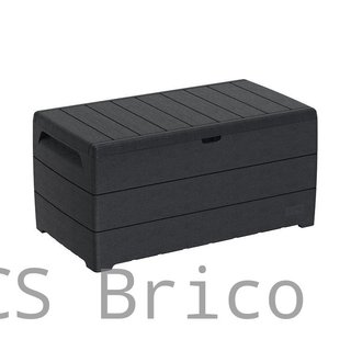 Baúl Arcón PVC 416 L Gris Oscuro - 70x129x62 cm - Duramax