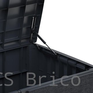 Baúl Arcón PVC 416 L Gris Oscuro - 70x129x62 cm - Duramax