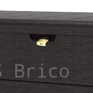 Baúl Arcón PVC 416 L Marrón - 70x129x62 cm - Duramax