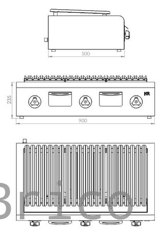 Barbacoa Gas Serie 500 - B900